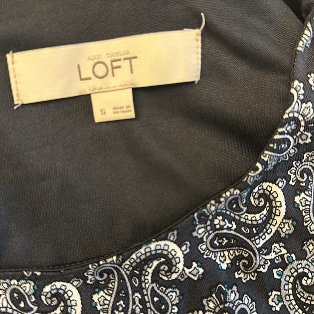 NWT Ann Taylor LOFT Floral Motif Paisley Dress, sz S - Picture 4 of 5